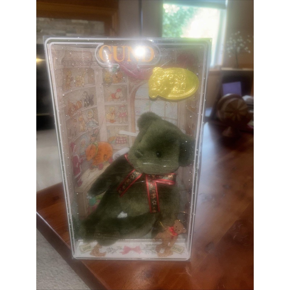 Gund Christmas Bear Yulebeary W/ Bear Ornament 100 Year Anniversary  1998 In Box